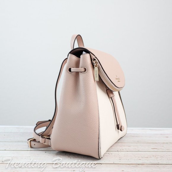 NWT Kate Spade Leila Colorblock Flap Backpack - Picture 4 of 12